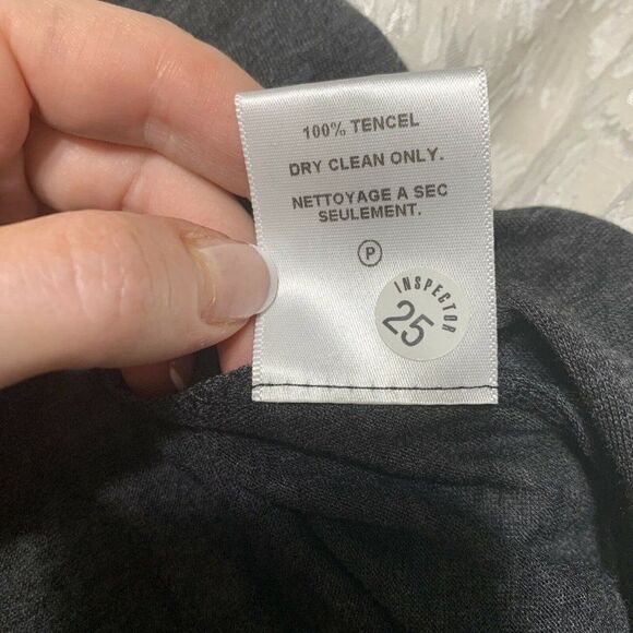 graham spencer solid charcoal gray rhinestone tank cowl neck top small - Picture 6 of 6